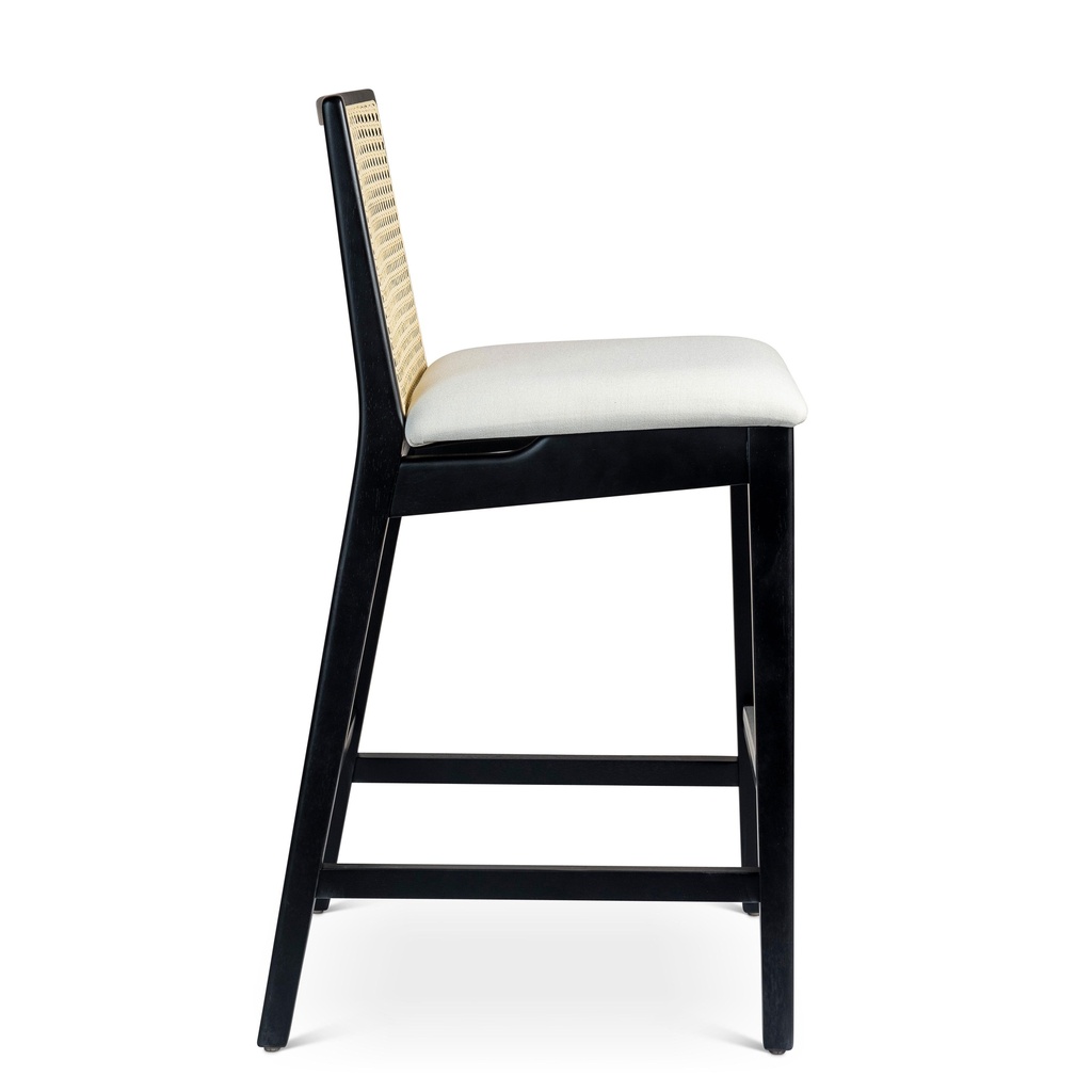 Cane webbing deals bar stool